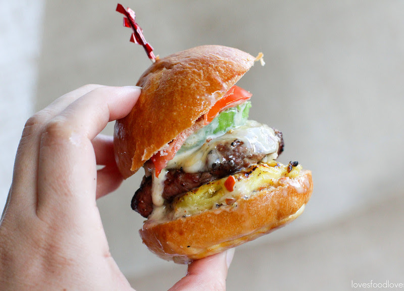 Hawaiian Sliders with Grilled Pineapple & Teriyaki Mayo// Loves Food, Loves to Eat