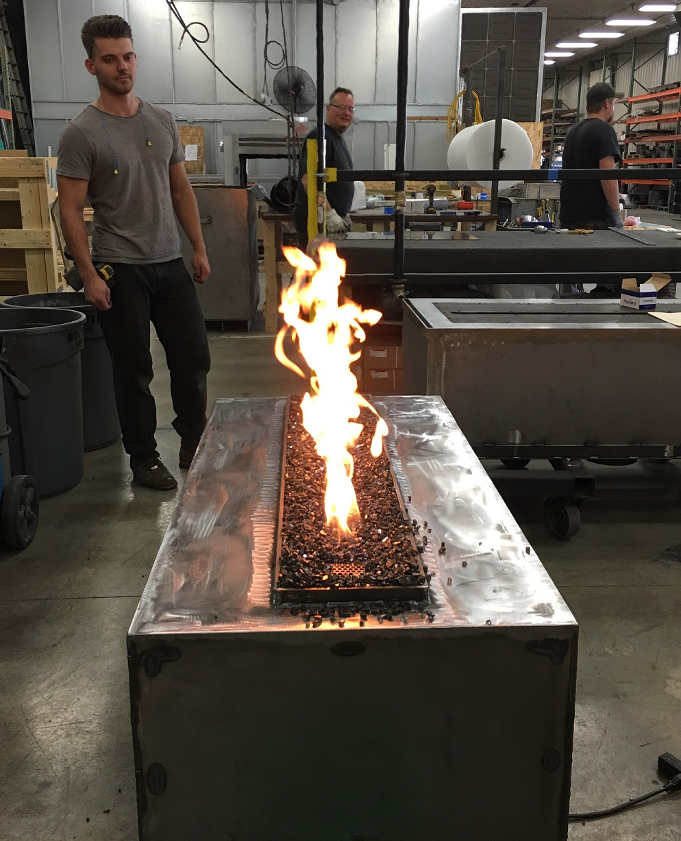 Custom Residential Gas Fire Pit | Outdoor Fire Pit Design ...