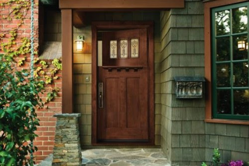 15 natural wood front door designs to inspire - shelterness