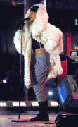 Rihanna performs in Rockefeller Center