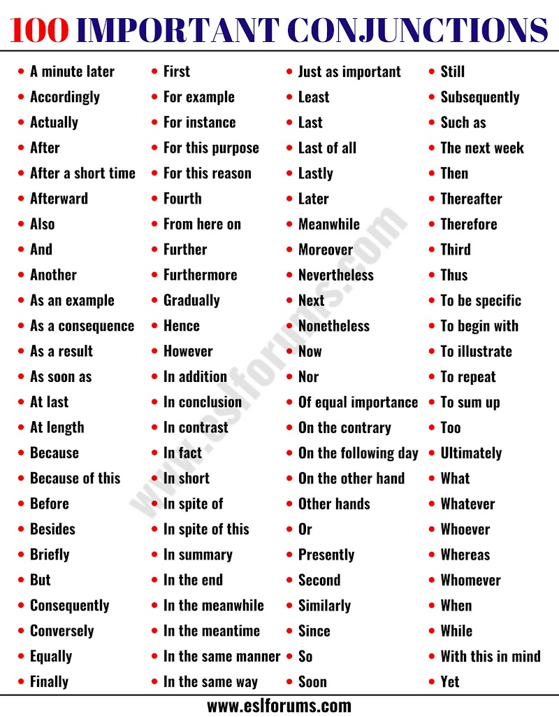 Top Conjunction English