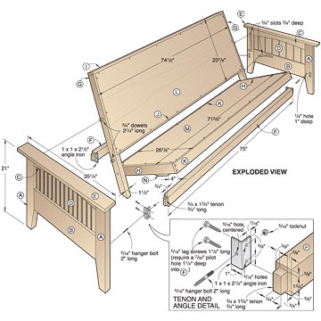 Fantastic Futon Bed Woodworking Plan