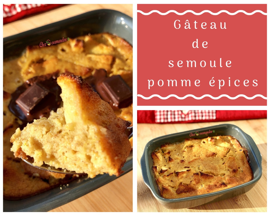 Gateau De Semoule Pomme Epices Chezgourmandine
