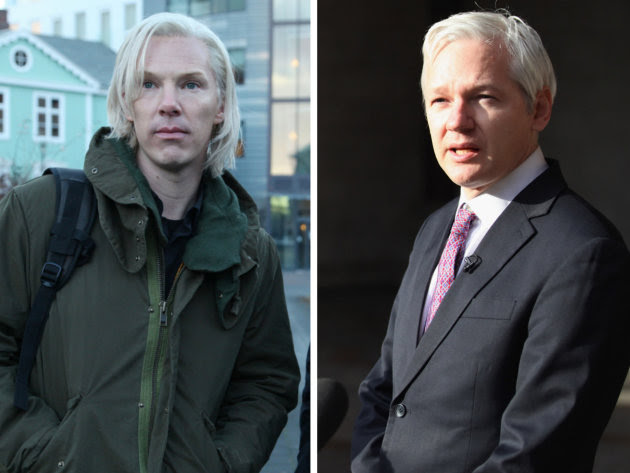 Julian Assange and Benedict Cumberbatch