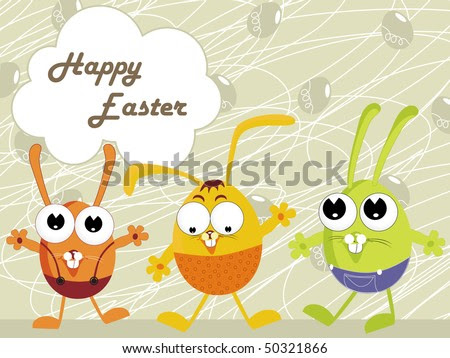 happy easter pictures funny. stock vector : happy easter