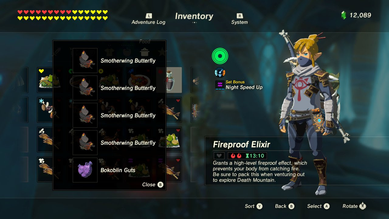 How To Make A Fire Elixir In Zelda Breath Of The Wild