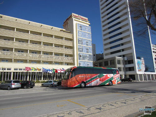 Autocarro Selecção Nacional na Figueira da Foz