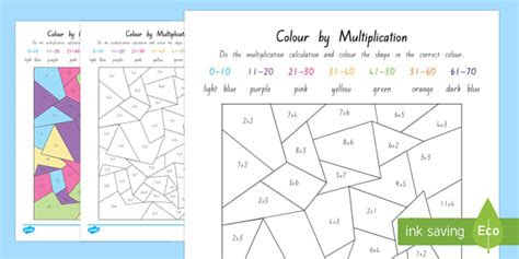  colour by multiplication worksheet worksheet twinkl