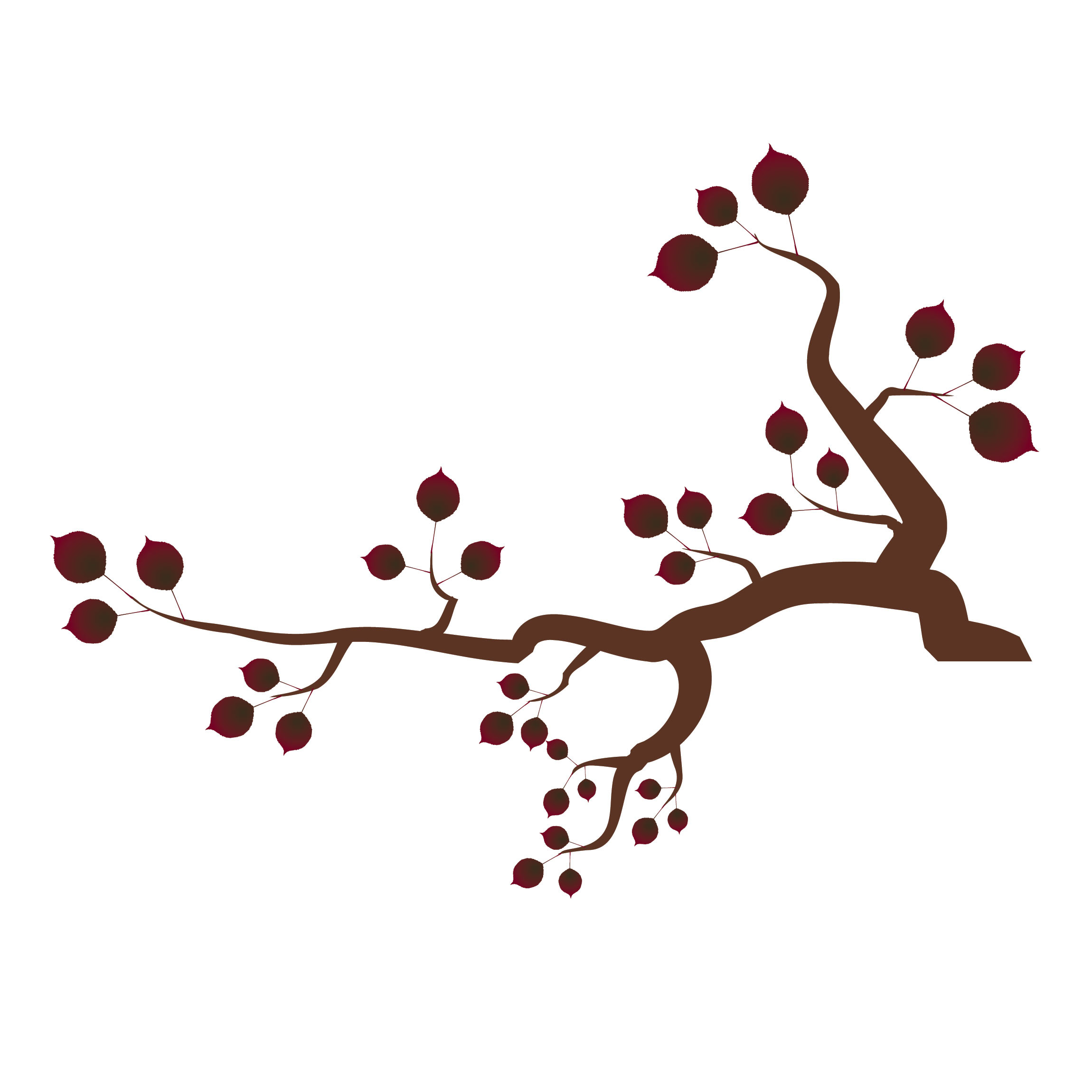 Tree Branch With Red Leaves Clipart Free Stock Photos Images Illustrations