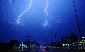 Lightning over the skies of Lahore on May 13