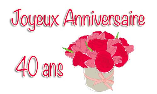 Carte Anniversaire 40 Ans Virtuelle Gratuite A Imprimer