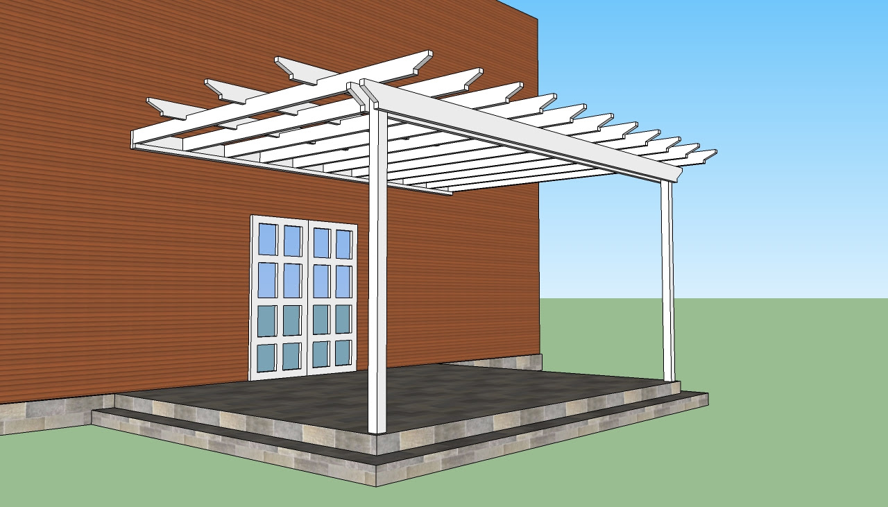 DIY Pergola Plans Attached to House