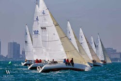 J/105s sailing Chicago