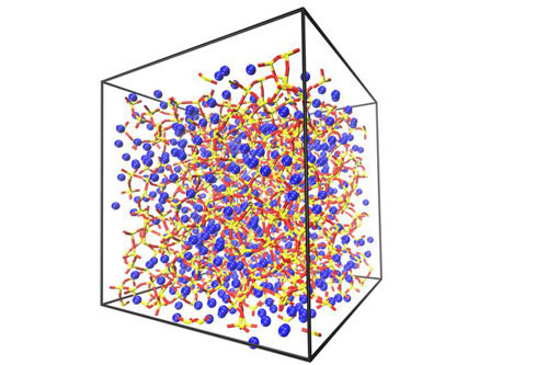 molecular structure of sodium disilicate glass