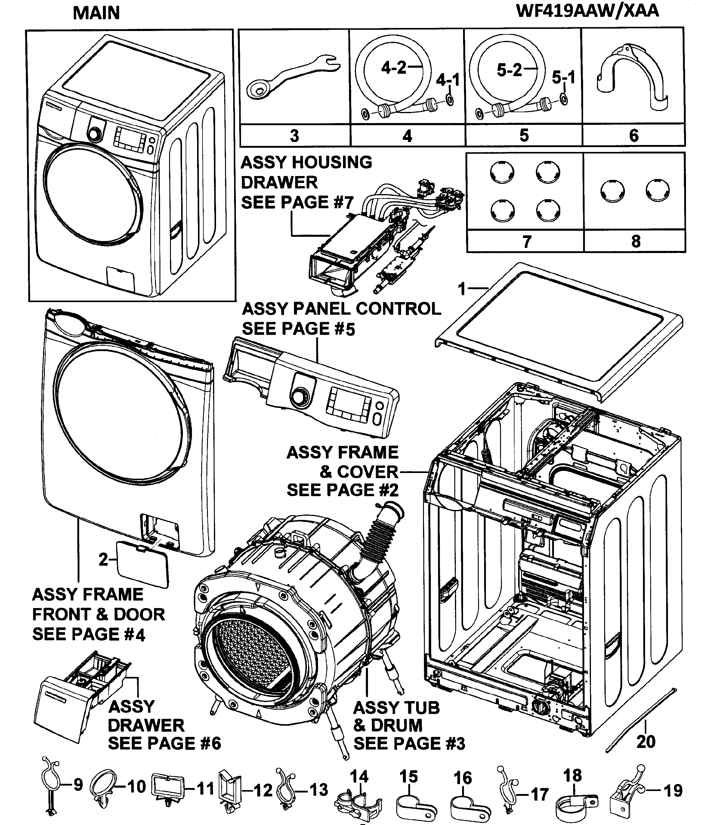 SAMSUNG WASHER Parts | Model wf419aawxaa0000 | Sears ...