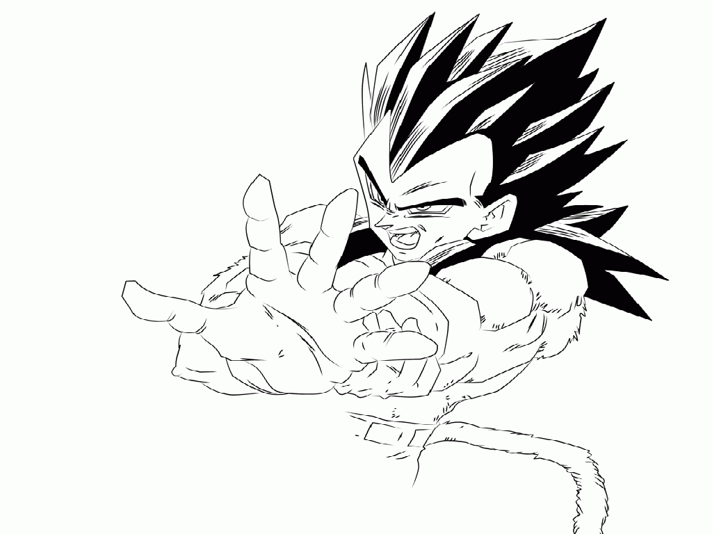 Download Dragon Ball Z Vegeta Coloring Pages - Coloring Home