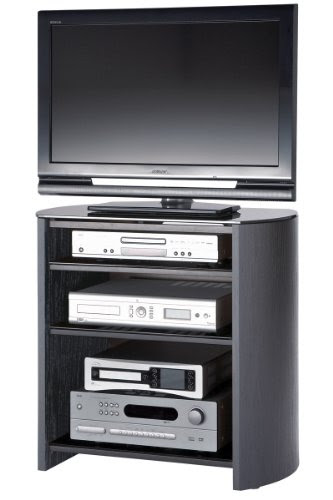Black Oak Veneer TV Stand for screens up to 37 inch