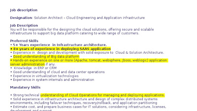 Get Solutions Architect Description US