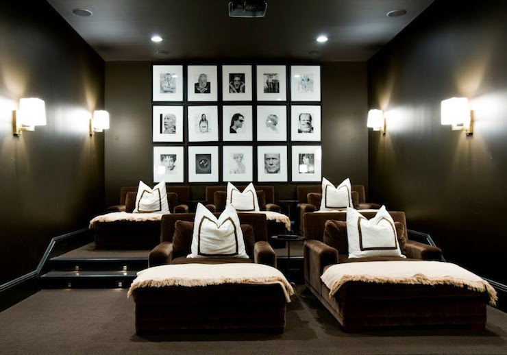 Photo Walls - Contemporary - media room - Melanie Turner Interiors
