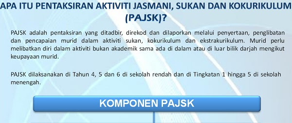 Apa Itu PAJSK (Pentaksiran Aktiviti Jasmani, Sukan dan 