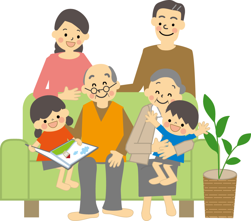 家族だんらんのイラスト 無料イラスト フリー素材