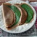 Crepes di castagne con crema di spinaci