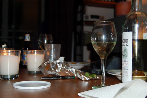 dinner in front of the tv