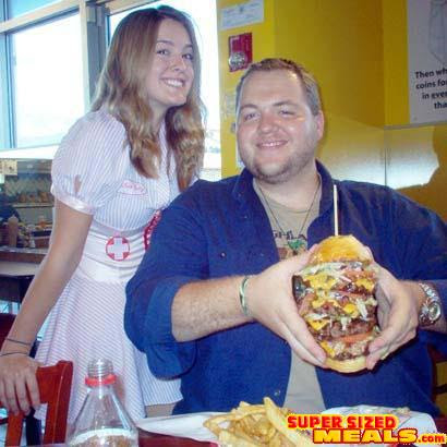 heart attack burger. The Quadruple Bypass Burger