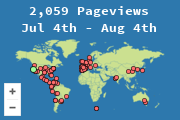 Locations of visitors to this page