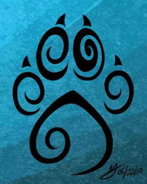 wolf paw tat design  tiki sama  deviantart
