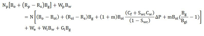 material balance equation