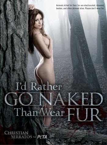 christian serratos peta ad. Christian Serratos Poses Nude