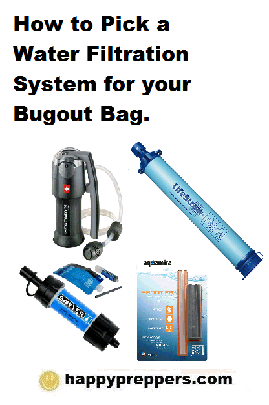 How to pick a Water Filtration System for your bugout bag