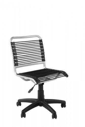 ITALMODERN Beetle Low Back Black,Aluminum Office Chair