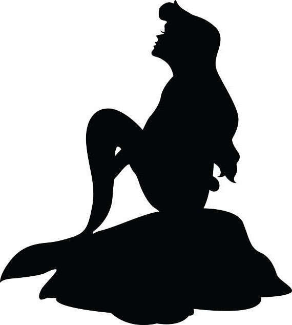 Download Mermaid Silhouette Free at GetDrawings | Free download