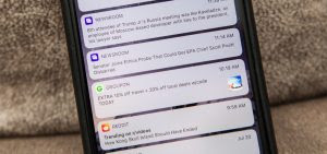 قائمة الإشعارات على iOS 11