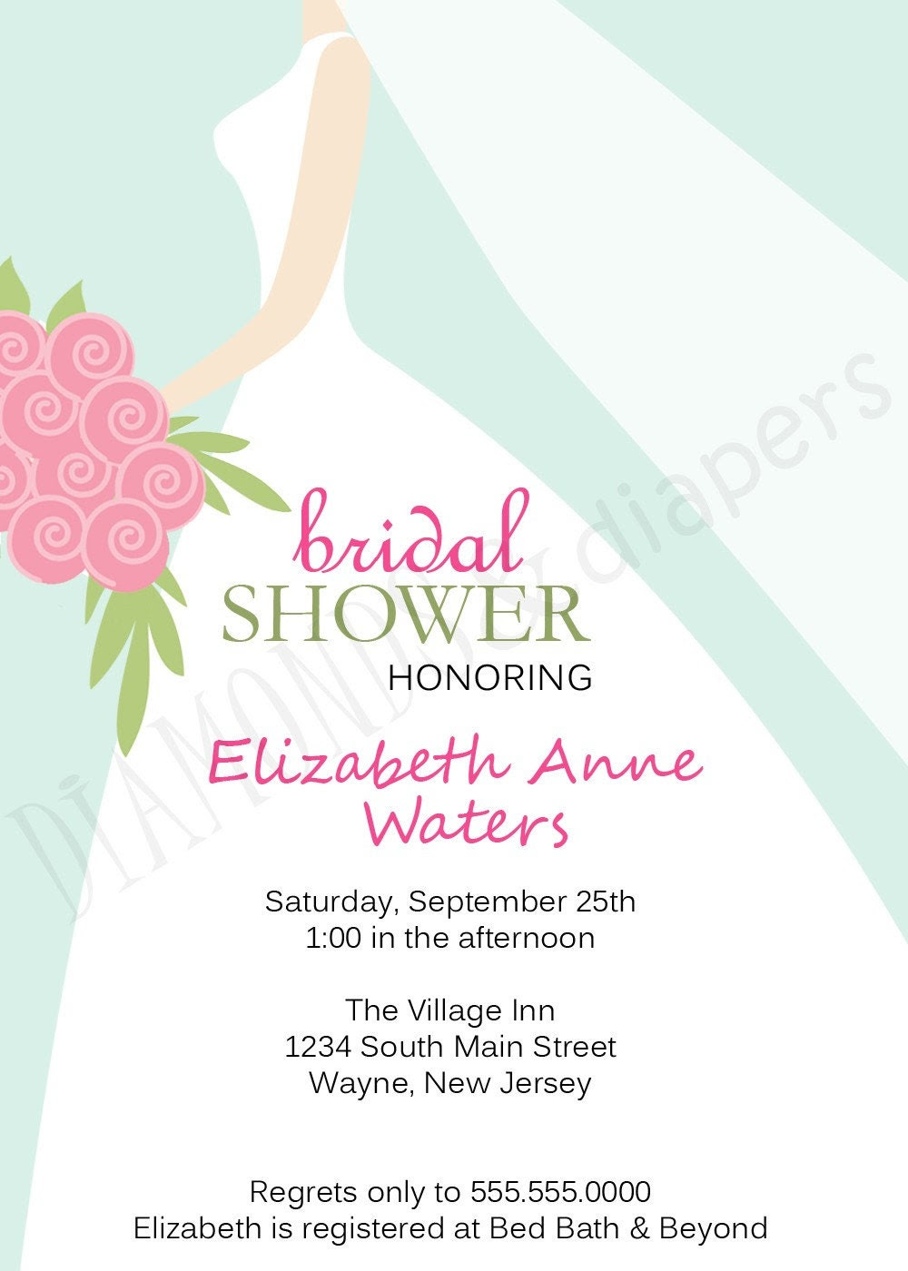 christian wedding invitation