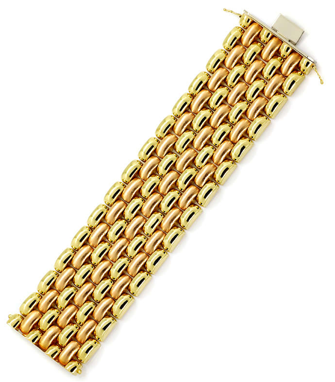 Originalfoto GELBGOLD ROTGOLD WEISSGOLD ARMBAND 14K/585 LUXUS! NEUW.