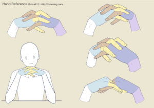 手のイラスト資料集 Hand Reference Hato King