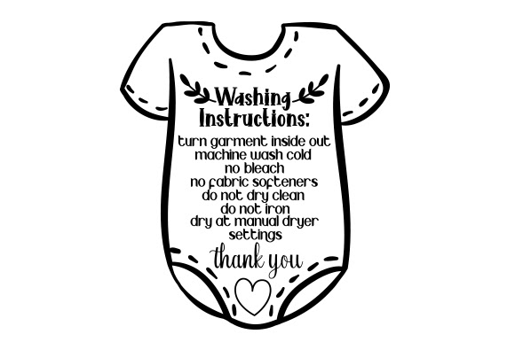 SVG for Cricut Download Care Card for Baby Romper Suit SVG File cut files for your personal DIY projects