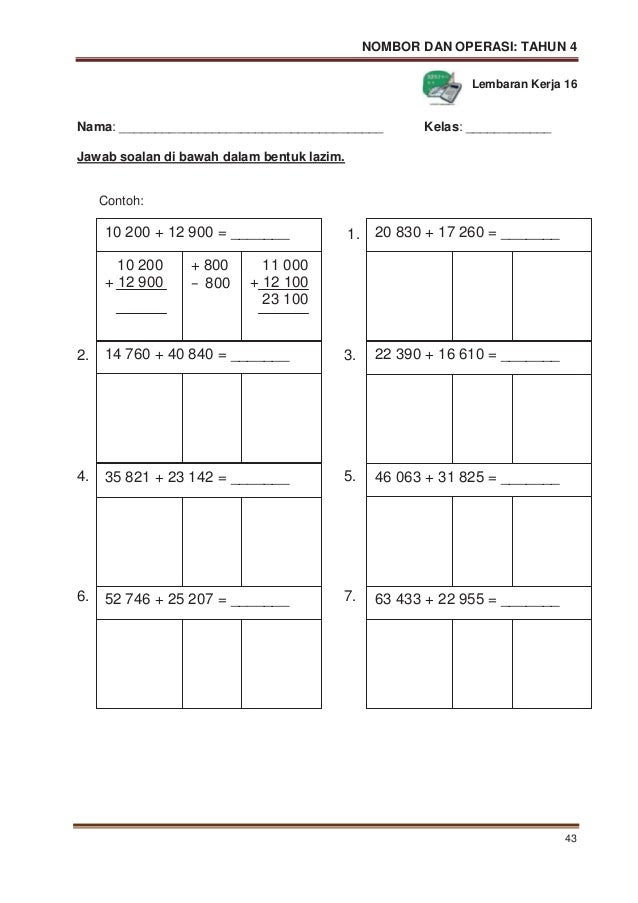 Modul p&p matematik tahun 4 (kssr)