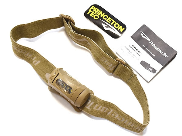 米軍実物 Princeton Tec Fred ヘッド ライト タンカラー 赤 白 特殊部隊 ミリタリー琉球