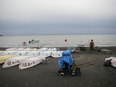千葉県富浦湾の日の出ボートで二馬力船外機のマゴチ釣り