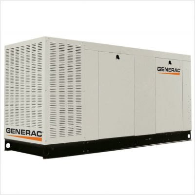 Generac QT07068 70 kW Generac Liquid-Cooled Generator, CSA, SCAQMD, EPA Compliant in Aluminum