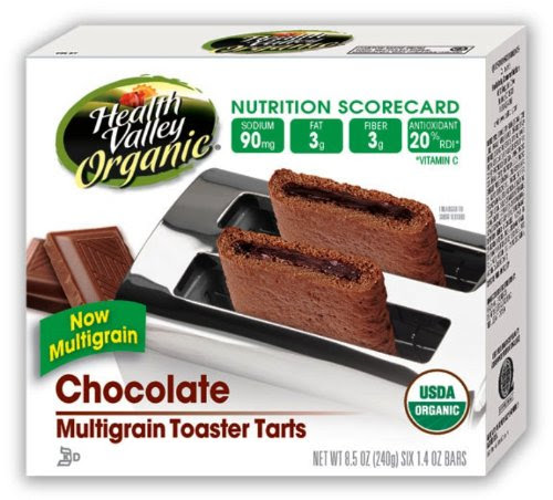Health Valley Tart, Chocolate, Multigrain, 6-Count 8.5-Ounce Boxes (Pack of 6)