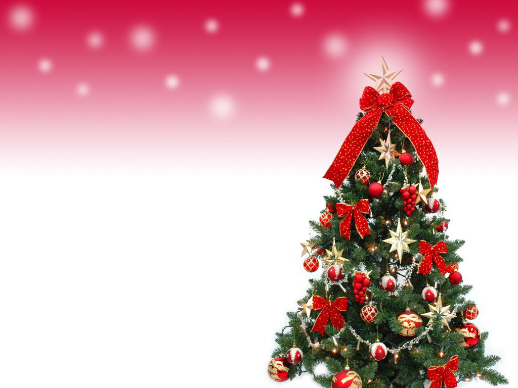 クリスマス壁紙 No030 飾り付けクリスマスツリー3 サイズ 1024 768