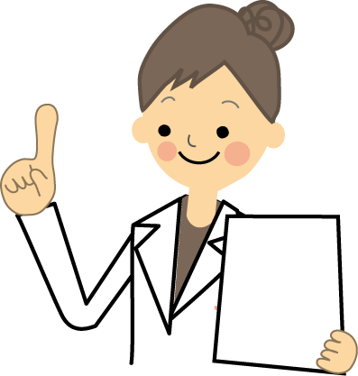 医療 白衣の女性イラスト 無料イラスト フリー素材
