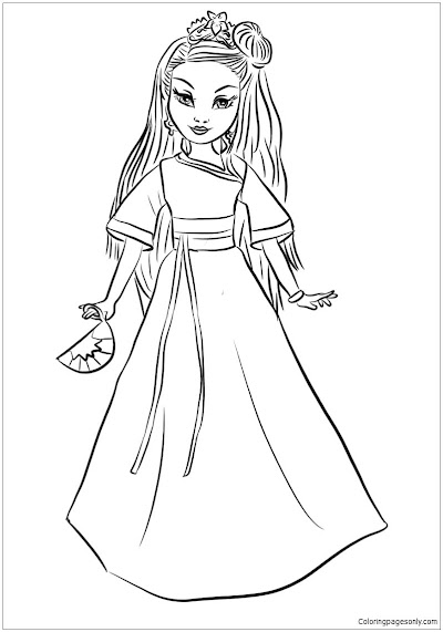 Descendants 3 Coloring Pages Audrey