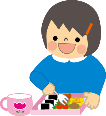 幼稚園 保育園 学校 無料イラスト お絵描き お弁当