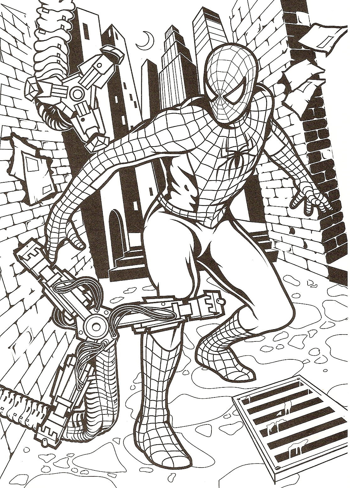 Coloriage spiderman
